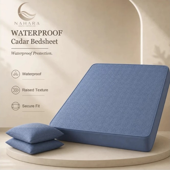 NAHARA Waterproof Quilted Fitted Mattress Protector / Bedsheet